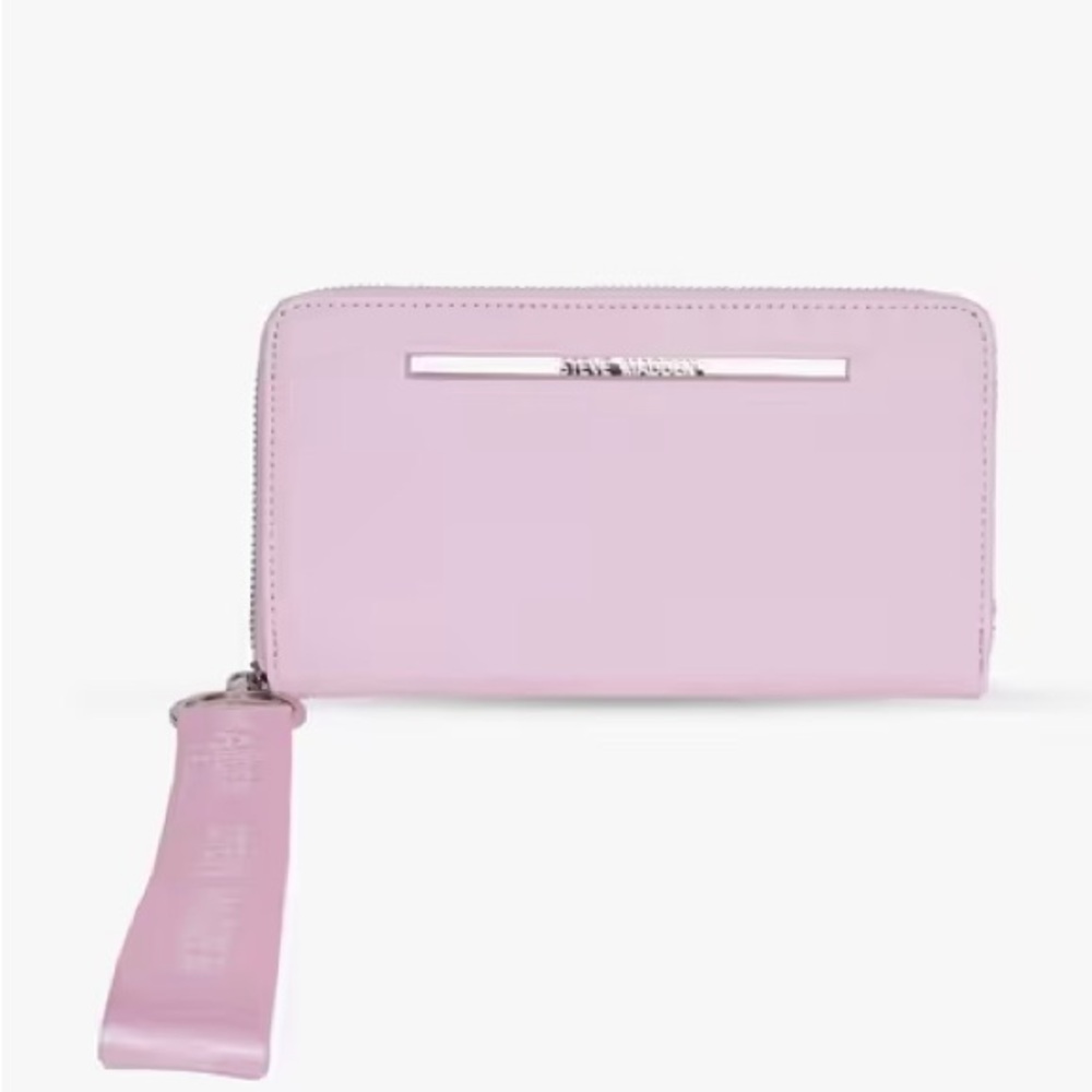 Steve Madden light pink Zip Wallet with Wristlet